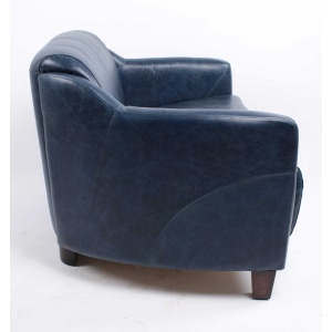Canapé Gentleman Vintage Bleu 3p