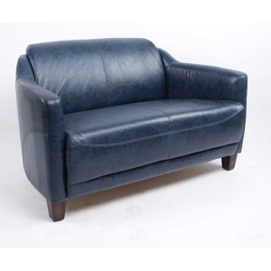 Canapé Gentleman Vintage Bleu 2p