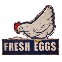 Plaque mural "Fresh Eggs"