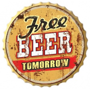 Capsule Murale "Free Beer"