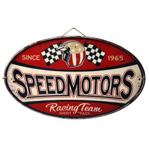 Plaque Ovale "Speedmotors"