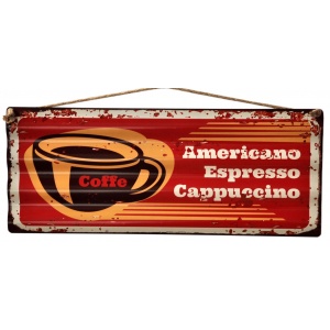 Plaque rectangulaire "coffee"