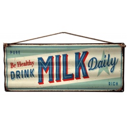 Plaque rectangulaire Milk
