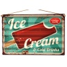 Plaque rectangulaire " Ice Cream"