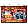 Plaque rectangulaire "American Diner"