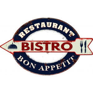 Plaque Murale "Bistro"