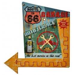 Plaque Mural "Garage Route 66"