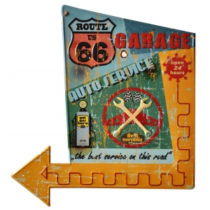 Plaque Mural "Garage Route 66"