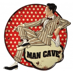 Plaque Mural "Man Cave"