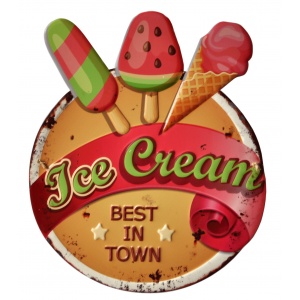 Plaque Mural "Ice Cream"