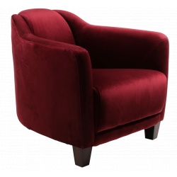 Fauteuil Gentleman Velvet bleu