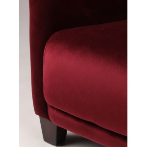 Fauteuil Gentleman Velvet bleu