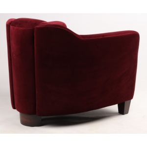 Fauteuil Gentleman Velvet bleu