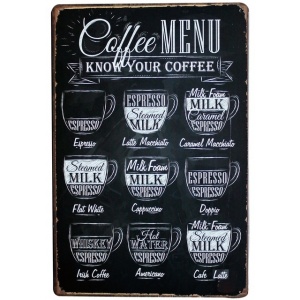 Coffee Menu