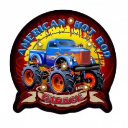 Plaque led American Hot Rod