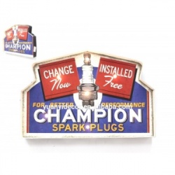 Plaque led champion Spark Plugs