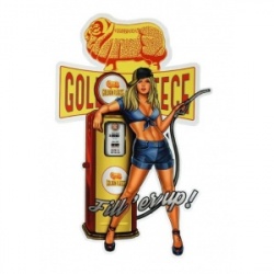 Plaque pin up fill er up